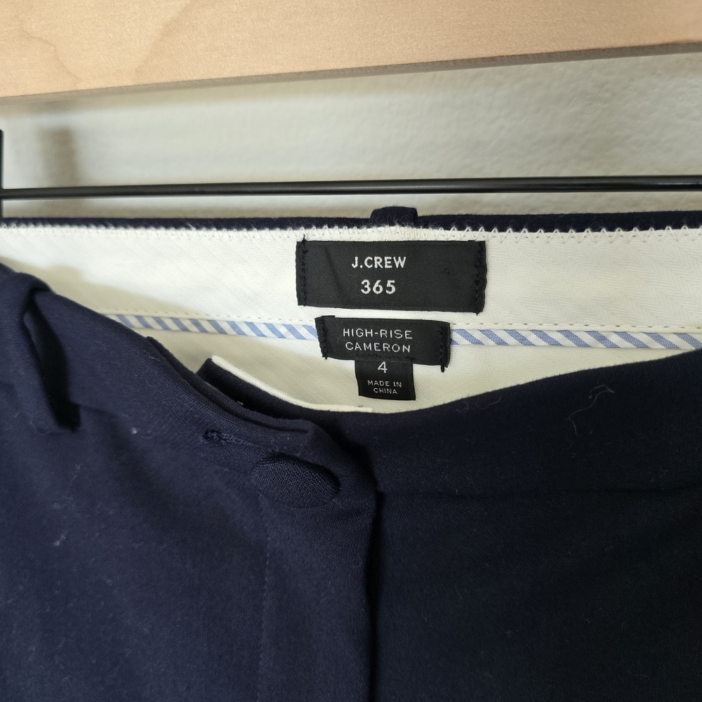 J. Crew 365 High Rise Cameron Navy Pants - Picture 5 of 6
